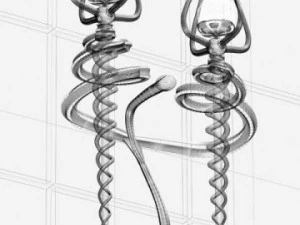 lampe double Modèle 3D