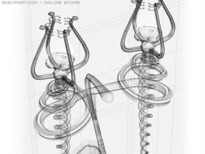 double lamp 3D Model
