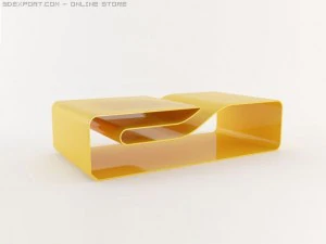 meja kopi plastik akrilik Model 3D