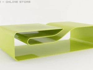 acrylic plastic coffee table 3D Model