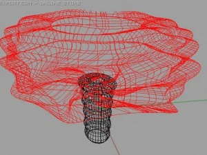 explos&atilde;o at&ocirc;mica Modelo 3D