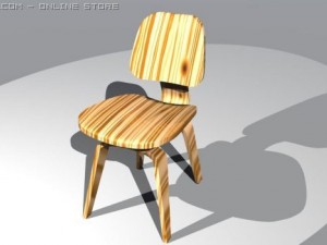 wooden chair 3D Model