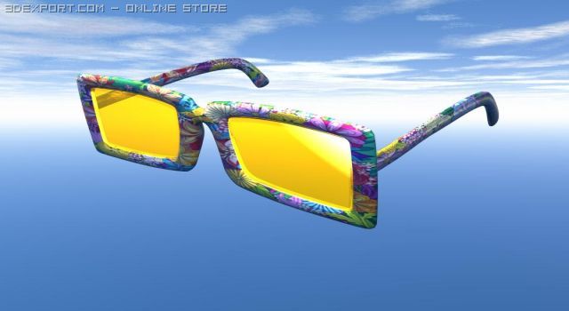 mod sunglasses 3D Модель .c4d .max .obj .3ds .fbx .stl .blend 