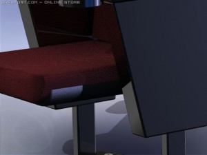 theatre seat 3D Модель