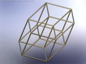 kubus 4 dimensi Model 3D
