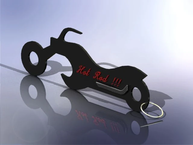 motorcycle bottle opener 3D Model .c4d .max .obj .3ds .fbx .stl .blend