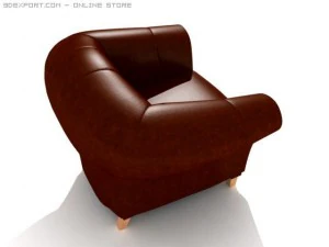 leather armchair 3D Model