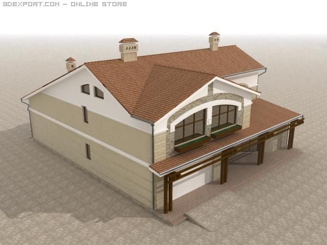 house 0001 Modelo 3D .c4d .max .obj .3ds .fbx .stl .blend 