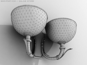sconce 0001 3Dモデル