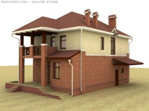 house 02 Modèle 3D