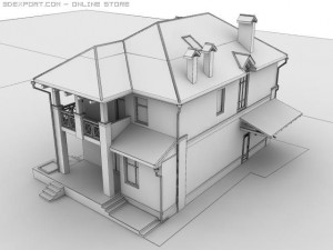 house 02 Modèle 3D