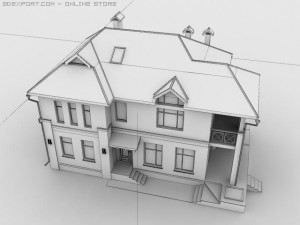 house 02 Modèle 3D