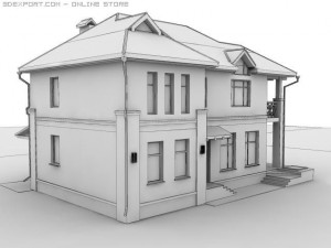 house 02 Modèle 3D