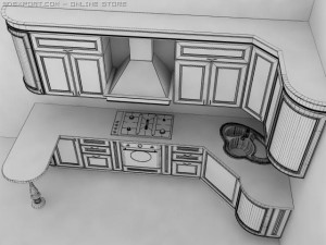 kitchen 02 3D मॉडल