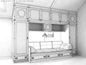 childroom furniture Modelo 3D