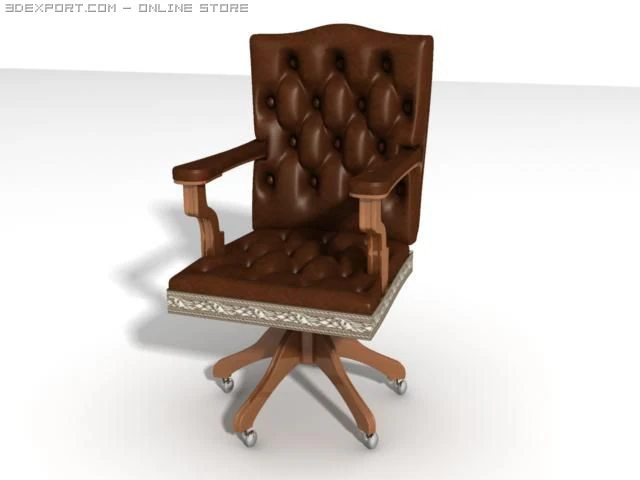 classik cabinet chair 3D Model .c4d .max .obj .3ds .fbx .stl .blend 