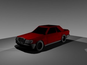 mercedes benz w124 coupe Modello 3D