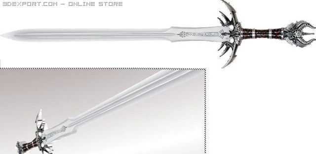 епічний меч 3D Модель .c4d .max .obj .3ds .fbx .stl .blend 