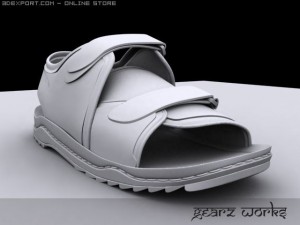 sandal footwear Modèle 3D