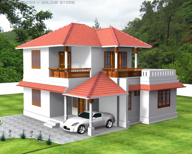 exterier 3D Model .c4d .max .obj .3ds .fbx .stl .blend 