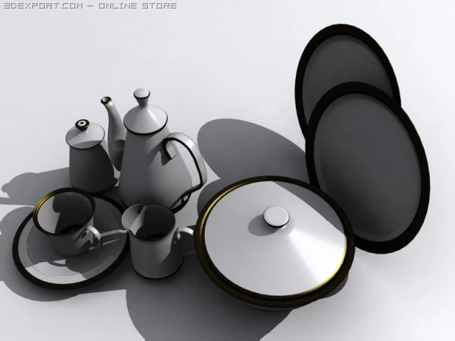 porcellana Modello 3D .c4d .max .obj .3ds .fbx .stl .blend