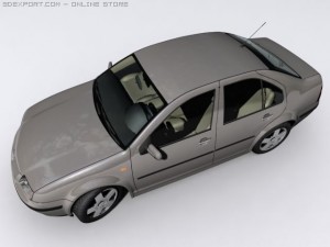 vw bora 3D 模型