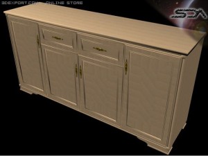 living room furniture Modèle 3D