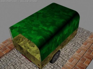 simple trailer Modelo 3D