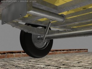 simple trailer Modelo 3D