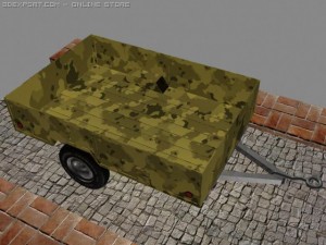 simple trailer Modelo 3D