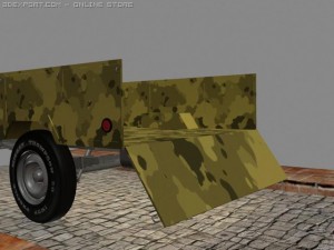 simple trailer Modelo 3D