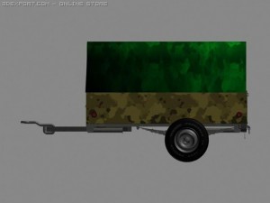 simple trailer Modelo 3D