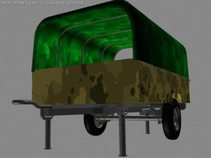 simple trailer 3D Model