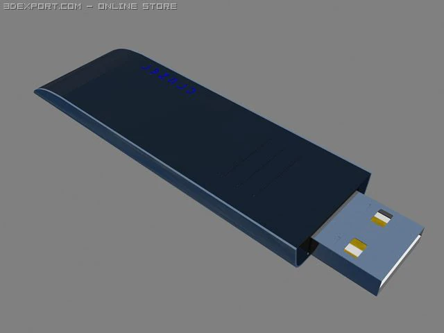 usb sandisk cruzer 3D Model .c4d .max .obj .3ds .fbx .stl .blend 