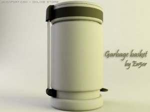 garbage basket Modèle 3D