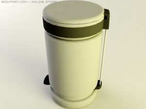 garbage basket 3D 模型