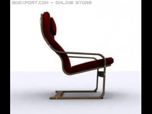 안락의자 포앙 3D 모델