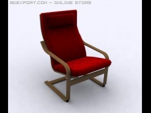 armchair poang 3D Model