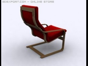 armchair poang 3D Model