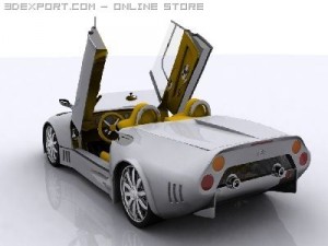 spyker c8 spyder 3D Model