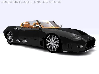 spyker c12 spyder 3D Model .c4d .max .obj .3ds .fbx .stl .blend 