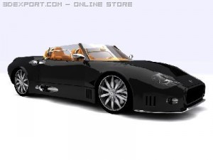 spyker c12 spyder Model 3D