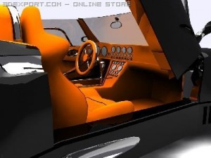 spyker c12 spyder 3D Model