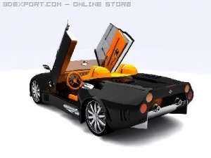 spyker c12 spyder 3D Model