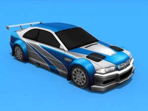 bmw m3 e46 gtr most wanted 3D Model