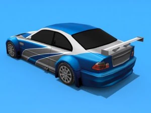 bmw m3 e46 gtr most wanted 3D Model