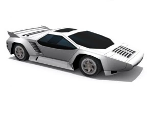 vector w8 twin turbo 3D Model