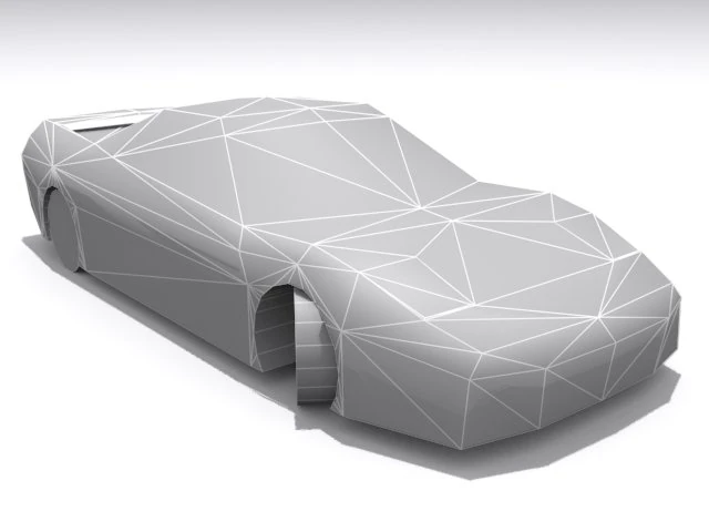 Honda NSX-Basis 3D Modell .c4d .max .obj .3ds .fbx .stl .blend 