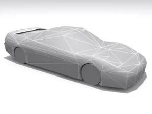 Honda NSX-Basis 3D Modell