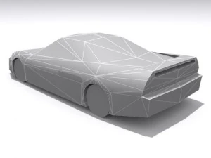 Honda NSX-Basis 3D Modell